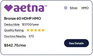 Example health insurance card